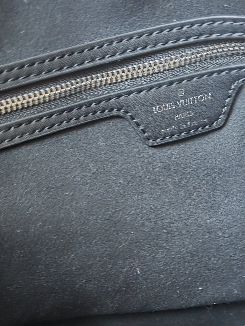Cotton Denim Delux Allways Filled Tote Bag —Washed Chrome Grey Coal Black Trim - Picture 14 of 16